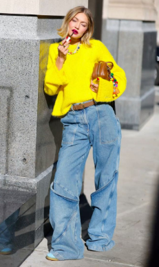 pantalon con bolsillos tiro bajo